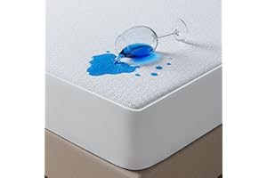 Utopia Bedding Waterproof Mattress Protector Single Bed 90 x 190 cm, Fits Up to 40 cm Deep Mattresses, Premium Terry Single Mattress Protector, All Around Elastic, Single Mattress Cover
