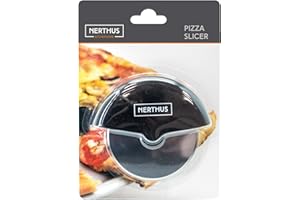 Nerthus FIH 089 Pizza Ronde en Acier Inoxydable avec Surface antidérapante