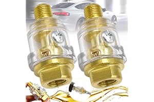 PHOENIXDN SoundZero 2 Piezas De Aire Mini Lubricador, Mini Lubricador De Engrasador, Lubricador Automático De Lubricante De Aire De 1/4 "Bsp, Mini lubricador de engrasador en línea, mini lubricadores de aceite