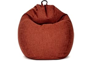 Green Bean© poltrona a sacco da interni 300 litri imbottitura perle EPS accogliente, e lavabile – Tessuto da interno Cuscino a terra Cuscino per sdraiarsi sedersi Poltrona lounge Rosso ciliegia