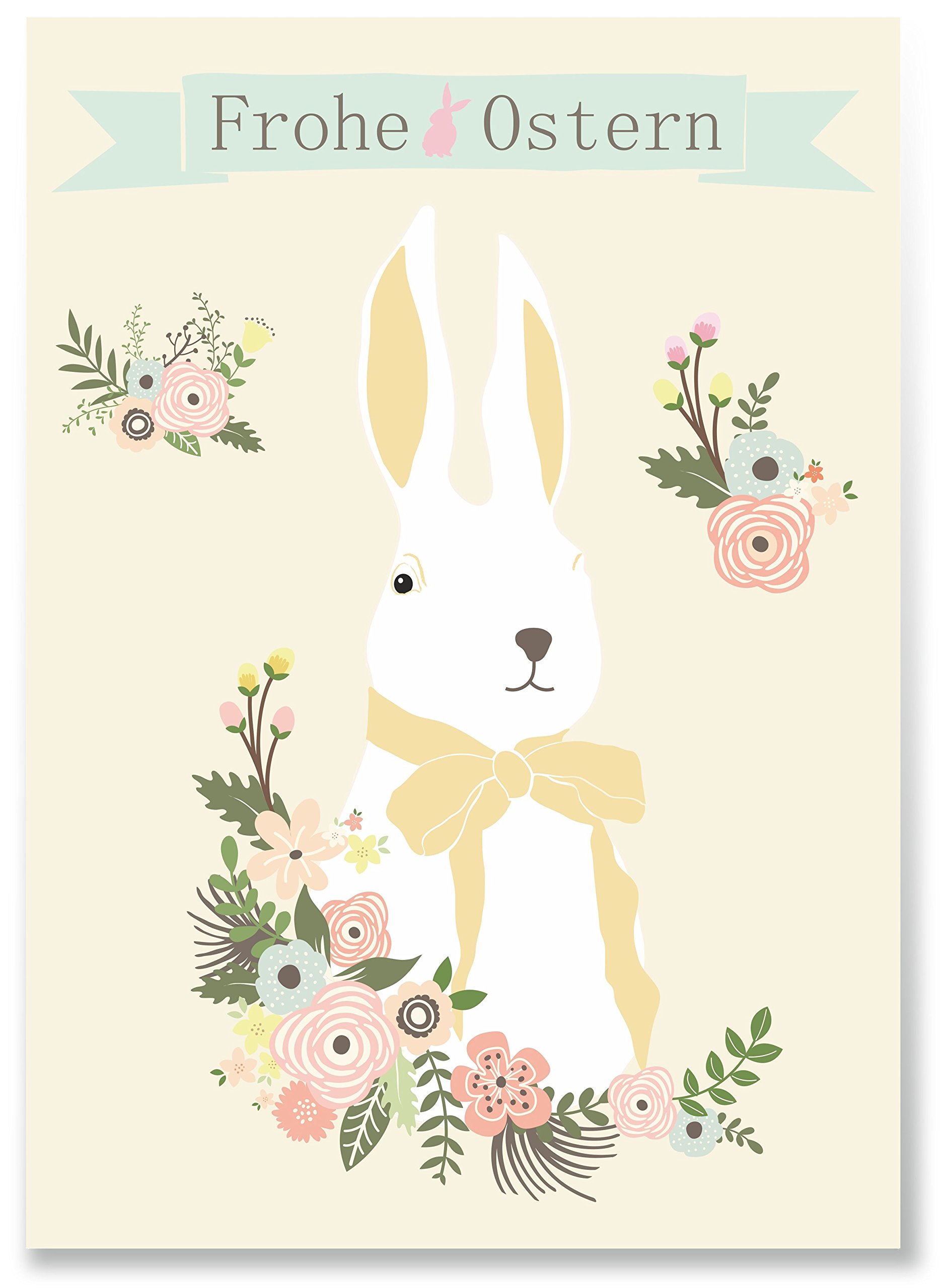 ArtUp.de 12 Osterkarten im Set mit 3 Motiven - Osterpostkarten