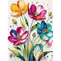 Dipingi con i Numeri Adulti, Bambini Paint by Numbers Kit Fai da Te Olio Colorare Con