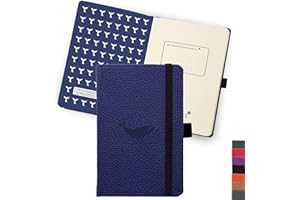DINGBATS* NOTEBOOKS Dingbats* - Wildlife Plain Pocket Notebook A6 - PU Leather Hardcover Journal - Ideal for Work, Travel - Pocket, Elastic Closure, Pen Holder, Bookmark