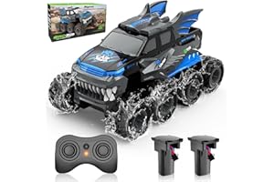 Nigecue 8WD Amphibienfahrzeug Ferngesteuertes Auto ab 3 4 5 6 7 8 9 10 Jahre, Wasserdichtes Amphibisches RC Auto mit Fernsteuerung, Spielzeug Geschenk für Kinder Jungen Mädchen