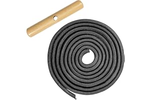 MOVYEE Corde de Luge avec Poignée en Bois, 1.97m Laisse pour Luge, Corde de Traîneau, Accessoires pour Traîneaux, Diamètre 5.5mm