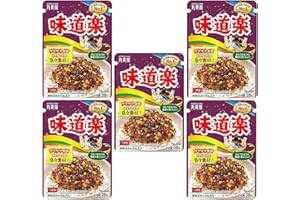 MARUMIYA Furikake Ajidouraku, Condiment Japonais à Saupoudrer Pour Riz Bento, Saveur Oeufs, Algues Nori, Sésame, Bonite, 28g x 5 Paquets - Fabriqué au Japon
