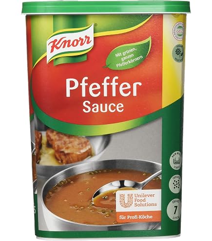 Knorr Fix 3 Pepper Sauce Mix - German Bechamel Cooking Sauce, 2 Servings