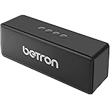 Betron D51 Wireless Speaker, Portable Speaker with Microphone, Compatible with Bluetooth Smartphones Mp3 Players Computers La