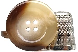 BOTIBOTON SL Bottoni di corno per camicie - giacche - cappotti (ecrù - grigio - marrone) - 5 misure - Accessori per il cucito - Prodotto e spedito da Spagna (Ecrù, 25 mm)