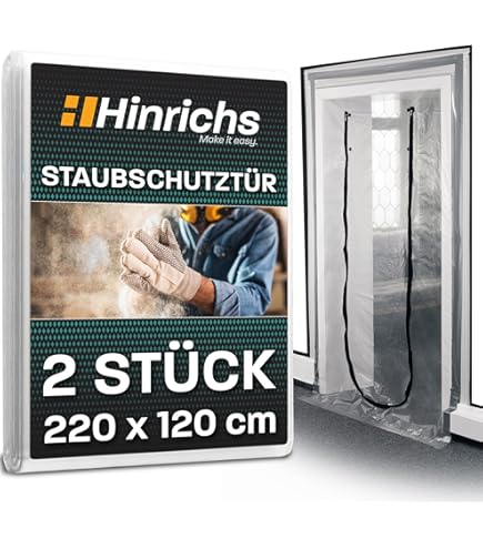 Meister Porta Antipolvere Con Cerniera - Pellicola Per Ristrutturazioni 220x112cm - Foto 5