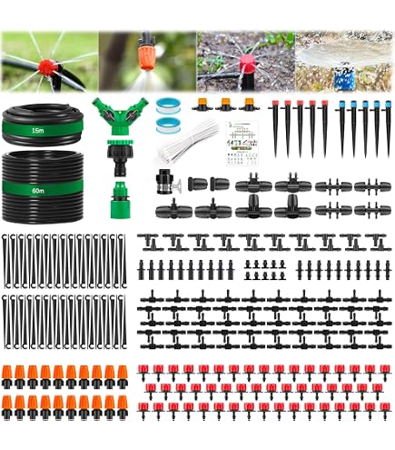 344 Pcs Kit d'irrigation Goutte, Kit d'irrigation Goutte à Goutte