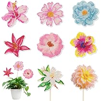 8x Schmetterling Diamond Painting Kits – 3D Strass-Gartenstecker, DIY Deko Für Garten & Zuhause