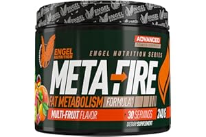 ENGEL NUTRITION META FIRE - Stoffwechsel Drink für jede Diät | Mit Grüntee, Apfelessig L-Carnitin & Sinetrol® (Multifruit)
