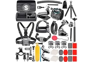 GENERIC 50 in 1 Action Camera Accessory Kit, Compatible with GoPro Hero 12-4, Insta360, DJI Osmo Action 2 & More! Sage Essentials LTD