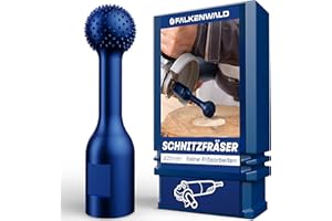 FALKENWALD® Fresa esférica de 25 mm – Amoladora angular Accesorios para carpintería – Disco de fresado – Broca fresadora – Rallador de bola