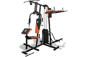 FIT4HOME F4H TF-7002, (68 KG) Multi Gym Workout Station Fitness Body Exercise home gym push up pull ups VKR station stepper