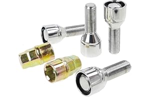 C CARBONADO Felgenschloss Radschraube 28mm Kegelbund M12x1,5 Satz