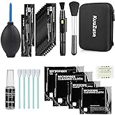 Kit de limpieza profesional de c&aacute;maras DSLR de KuuZuse con hisopos de limpieza APS-C, pa&ntilde;os de microfibra, Pluma de limpieza