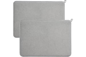 PSFXBM 2 Pack Dish Drying Mat for Kitchen Counter, Drying Mat, Microfiber Dish Drying Mat, Non-Slip Dishes Drying Mat with Fast Absorption, Kitchen Drying Mat for Kitchen Countertop Bathroom Sink