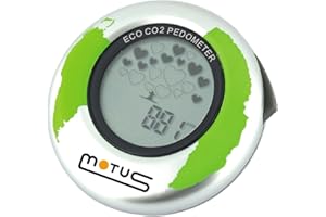 Motus ECO Podomètre avec indicateur Exclusif de CO2 Mixte Adulte, Argent