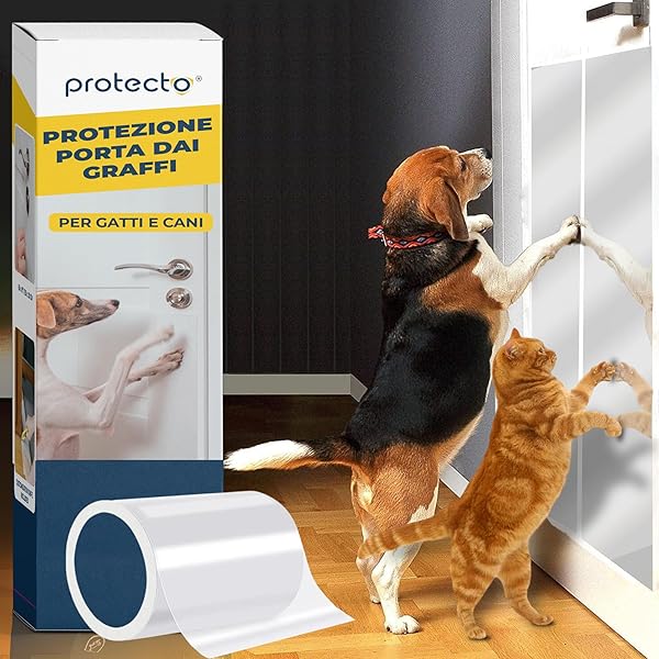 Pellicola Protettiva Antigraffio Per Divani E Porte - Trasparente Autoadesiva, 40x500cm, Per Gatti E Cani - Foto 9