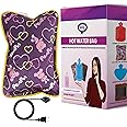 Crescent Electric Hot Water Bag for Period Pain Relief Heating Pad, Hot Bag for Period Pain Cramp Heating Bottle, Heatpad| Size: 2 Liter Bag, Leak Proof Material, Withstand Heat Longer, Color: Assorted Color