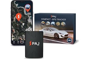 PAJ Mini Magnetic GPS Tracker for Cars, Trucks & Other Vehicles | Real-Time Tracking - Geofence - Route History - Security Alarms - Up to 40 Days Battery
