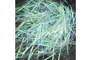 CFYTHYAB 200 Grams Iridescent Hamper Shred Gift Fill Shredded Paper Gift Packaging for DIY Gift Wrapping and Basket Filling