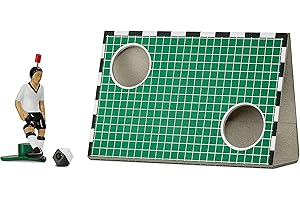 TIPP-KICK Gioco Goal Wall - Set Pronto per Giocare con Porta da Allenamento e un Giocatore Che Indossa la Divisa della Germania I Il Gioco TIPP-KICK per passare il tempo, Adatto a Qualsiasi Tavolo