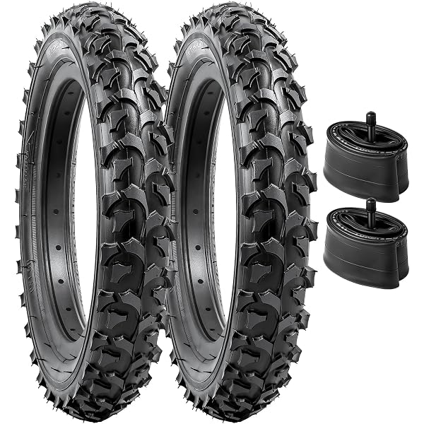 Giilayky 12 Zoll Vollgummi-Fahrradreifen (12 1/2x2 1/4) – Schlauchlos, Pannensicher, Für Mountainbikes & Kinderräder