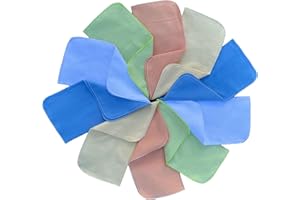 Babymajawelt® Molton Flanell Waschlappen, Kosmetiktücher 25x25-10er SUPER SOFT … (Junge bunt)