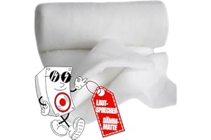 QOOLTEX Lautsprecher Dämmung 100x160cm (3cm dick) 300g/m² Dämmwatte Akustik Vlies Dämmmatte Sound Absorber Dämmwolle Akustikvlies Schallabsorber