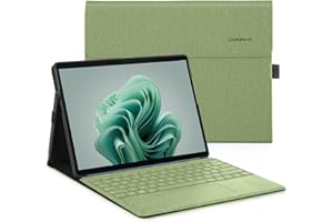 Omnpak Etui na tablet Surface Pro 9, etui biznesowe z uchwytem na długopis, regulowany kąt widzenia, kompatybilne z klawiaturą typu Cover