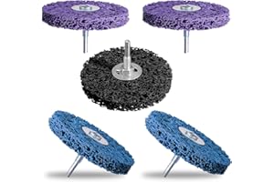 Kizaten Disco CSD de 100 mm,5Pcs Discos de Limpieza para Amoladora Angular,Discos Abrasivos CBS para Amoladora Angular de Pintura,Soldaduras de Óxido,Limpieza y Eliminación