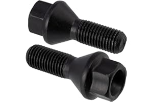 AERZETIX - C66672 - Lot de 2 boulons de roue M12x1.5 mm - compatible avec 4022 221 21R, 4022 260 88R, 7703 003 008, 8200 294 820, 8200460133