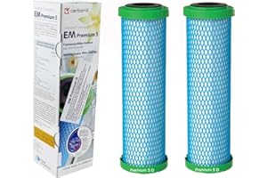 CARBONIT 2 filtros de agua Prime Inventions EM Premium 5 D de mayor flujo para Sanuno Vario-HP Duo