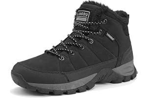 LANGDU Botas Hombre Invierno Zapatos Impermeables Senderismo Montaña Botines 41-46 EU