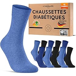4 Paires De Chaussettes Femme Blanches Taille 9-11 - Diabétiques, Sans Attache, Made In USA