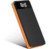 Power Bank 30000, Power Bank USB C PD20W QC3.0, ricarica rapida, batteria esterna a 5 porte, con display digitale, luce LED, 