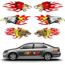 Stickers Flammes ISecur - Déco Adhésive Pour Voiture, Moto, Casque
