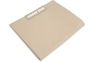 Green Bean© Square XXL Housse de Pouf Géant 140x180 cm - Housse en PVC - Housse de Pouf d'Intérieur & Extérieur - Housse Bean Bag - Pouf sans Remplissage - Housse Lounge Chair - Lavable - Beige