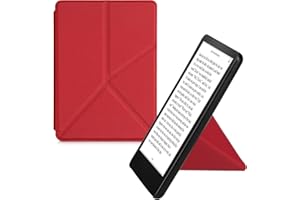 kwmobile Składane etui Origami Kompatybilne z Amazon Kindle Paperwhite 11. Generation 2021 Cover - Magnetyczny pokrowiec PU Skóra eReader ze stojakiem - czerwony