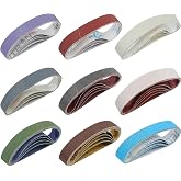 45 Pieces 0.75" x 12" Replacement Belts for Knife Sharpener and Tool Sharpener Ken Onion Edition (WSKTS-KO), 80/120/240/400/6