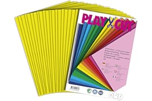 PLAY-CUT Set di 20 cartoncini fotografici formato A4, colore giallo canarino (300 g/m²), 20 fogli di cartoncino fotografico in formato DIN A4, carta fotografica spessa, carta per stampante di alta