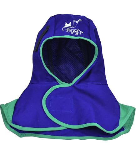 Masque de soudeur en cuir véritable de 60 cm - Capuchon de protection pour soudeur électrique - Résistant à la chaleur et aux flammes