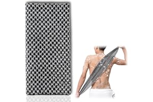 MAKOTO NOBU Asciugamano esfoliante extra lungo, Asciugamano esfoliante giapponese per la schiena, per uomini e donne, panno per la pulizia profonda della pelle morta per rimuovere le cellule della pelle morta