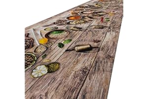 ‎ANRO ANRO Küchenteppich Küchenläufer Teppich Läufer Küche waschbar rutschfest Speziata Abwaschbar 200 x 52cm