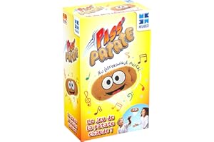 Megableu - Pass PATATE - Jeu de Société Amusant pour Enfants dès 4 Ans - Jeu Musical Électronique de la Patate Chaude - Jeux d'Extérieur ou Intérieur - Piles Non Incluses - 2+ Joueurs - en Français