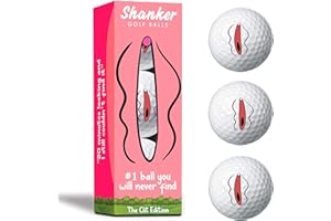 Shanker Golf Balls - The Unfindable Golf Ball - Rude Horrible Balls - Funny Joke Gift for Golfers (Sleeve of 3, Novelty, Playing Quality)