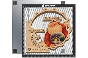 SCULPFUN Honeycomb Working Table, Hoenycomb Laser Bed for CO2 Diode Laser Engraver Cutting Machine, for Easily Observation and Table Protection, Working Area 350 x 350MM